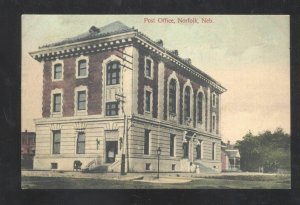 NORFOLK NEBRASKA DOWNTOWN US POST OFFICE VINTAGE POSTCARD