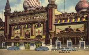 Front view of World's only Corn Palace - Mitchell, South Dakota SD  