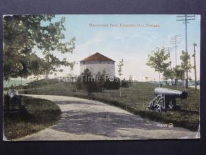 Canada ONTARIO Kingston MACDONALD PARK showing Cannon c1923 by Valentine 103,717