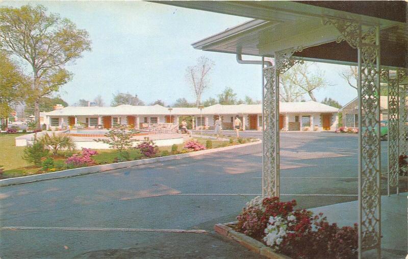 Wilmington North Carolina 1960s Postcard The Carolinian Motel