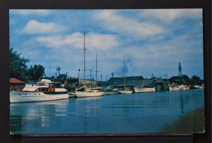 Cheboygan, MI - Yachts in the Cheboygan River