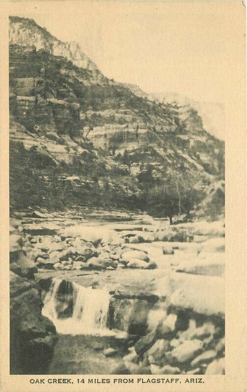 Albertype Beautiful Brown's Flagstaff Arizona 1920s Oak Creek Postcard 21-4072