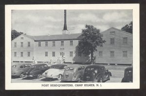 CAMP KILMER NEW JERSEY. NJ 1940's CARS US ARMY CAMP VINTAGE POSTCARD