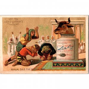 LIEBIG Company's Extract of Meat - Egyptian Idol - Antique Victorian Trade Card