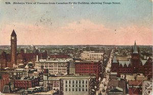 Canada Toronto Younge Street panorama 1913 