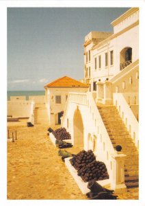 Lot345 cannonballs the cape coast castle ghana front view  africa