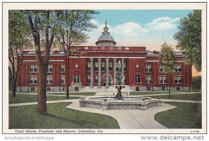 Georgia Columbus Court House Fountain And Squre