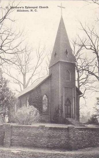 North Carolina Hillsboro St Mathews Episcopal Church Albertype