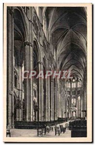 Old Postcard Bourges Cathedrale Nave