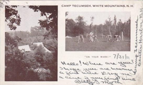 Running On Your Mark Camp Tecumseh White Mountains New Hampshire 1911