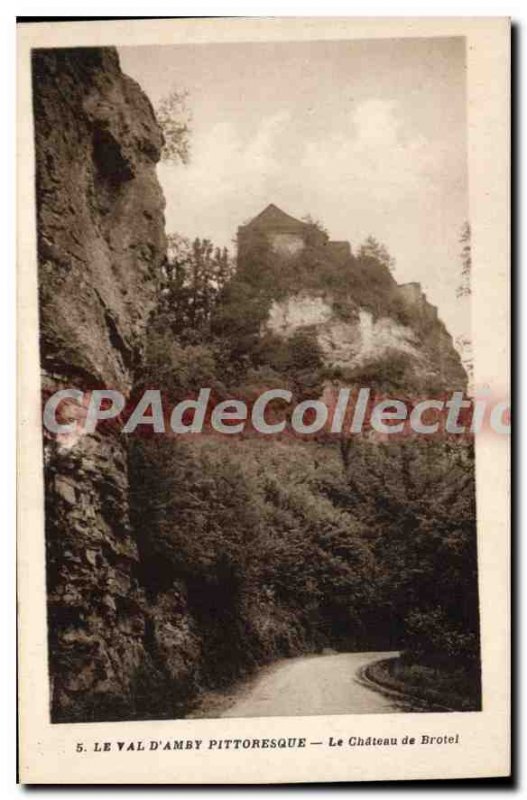 Old Postcard Le Val D'amby Picturesque Chateau De BROTEL