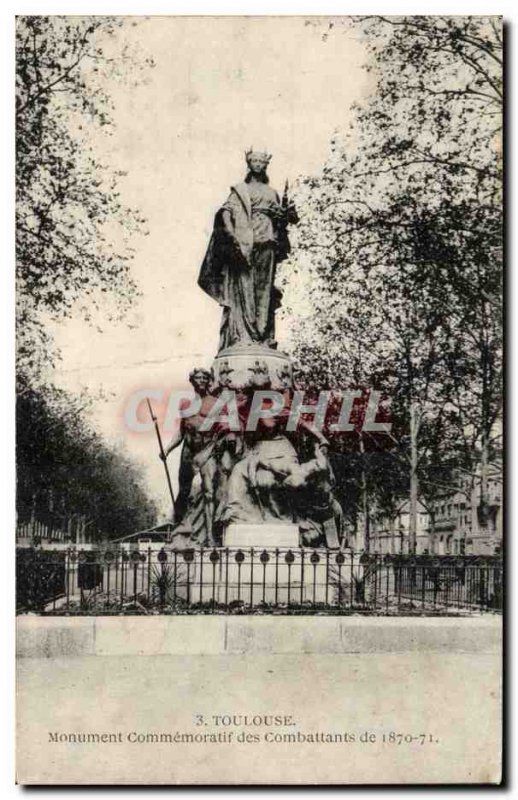 Toulouse - Commemorative Monument Fighters - Old Postcard