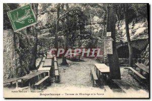 Old Postcard Roquefavour Terrace of the Hermitage and the Source