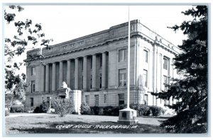 c1940's Court House Building Rock Rapids Iowa IA RPPC Photo Vintage Postcard