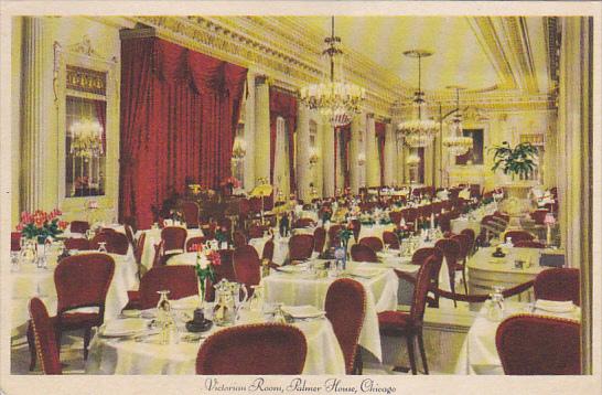 Victorian Room At The Palmer House House Chicago Illinois