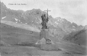Argentina Chile Christo de Los Andes Jesus Monument Vintage Postcard AA68798