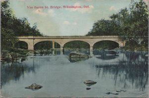 Postcard Van Buren St Bridge Wilmington DE 1912