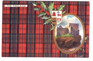 Tuck Oilette, Tartan, Scottish Clan The MacLean Duart Castle Scotland,