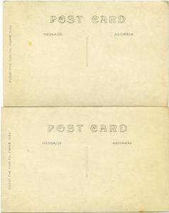 (2 cards) RPPC Immaculate Conception Grotto Carroll Iowa and Grotto at West Bend