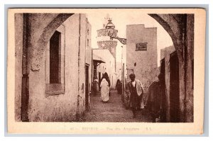 Rue des Armuriers Street View Bizerte Tunisia  UNP DB Postcard Q25