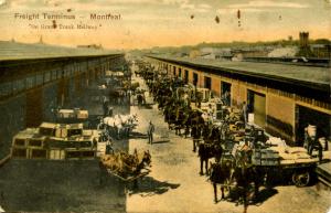 Canada - Quebec, Montreal. Grand Trunk Rwy Freight Terminus