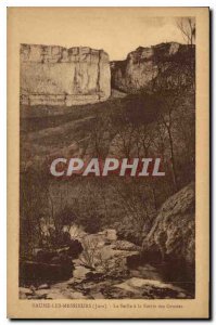 Postcard Old Baume les Messieurs Jura La Seille output ala Caves