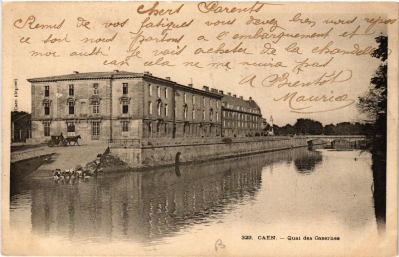 CPA CAEN - Quai des Casernes (515833)