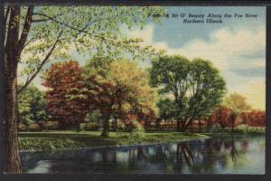 Bit O' Beauty Along the Fox River,Northern IL Postcard 