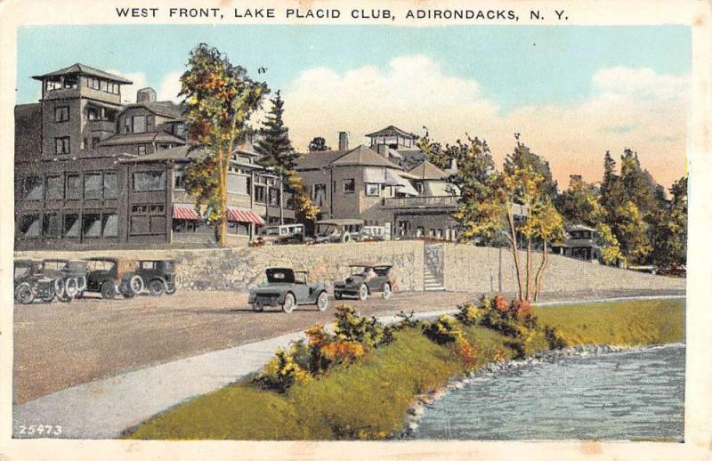 Lake Placid Club New York West Front Adirondacks Antique Postcard K100742