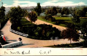 Illinois Quincy Scene In Riverview Park 1906