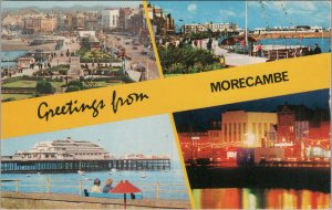 Lancashire Postcard - Greetings From Morecambe  RS31423