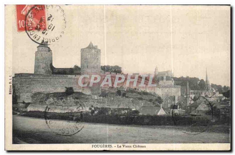 Old Postcard Fougeres Le Vieux Chateau