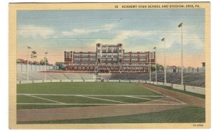 Postcard Academy High School + Stadium Erie PA