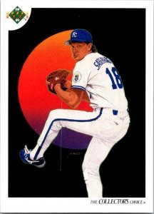 1991 Upper Deck Baseball Card Bret Saberhagen Kansas City Royals sk20585