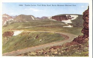 Tundra Curves on Trail Ridge Road Rocky Mountain National Park CO Colorado Linen