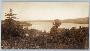 c1930's View Of Joe's Pond Danville Vermont VT RPPC Photo Vintage Postcard
