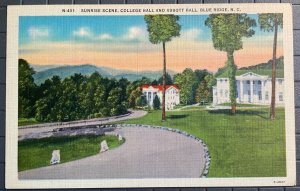 Vintage Postcard 1930-1945 College Hall & Abbot Hall, Blue Ridge, North Carolina