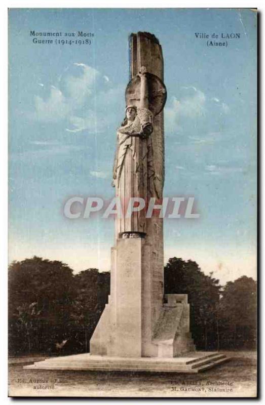 Memorial Postcard Old City of Laon