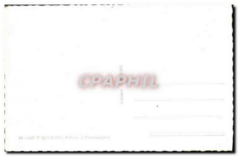 Modern Postcard Saint Quentin Palace Vervacques