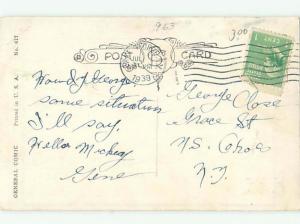 Bamforth Comic signed FULLY CLOTHED MAN SITTING IN BATHTUB AC0052