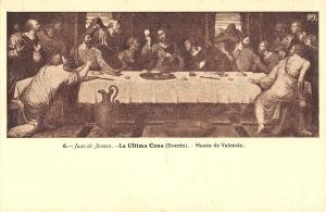 BR70757 la ultima cena boceto  juan de  joanes painting valencia postcard  spain