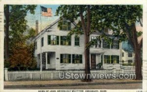 Home of John Greenleaf Whittier - Amesbury, Massachusetts MA