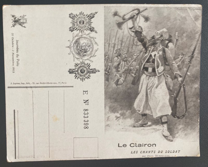 Mint France Picture Postcard Le Clairon Soldiers Song Poilu Day