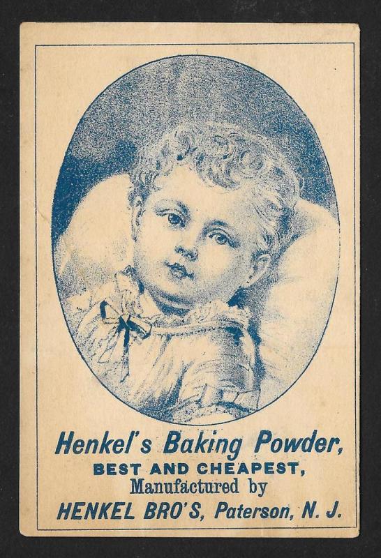 VICTORIAN TRADE CARDS (2) Henkel's Baking Powder Kids