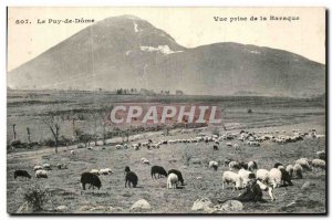 Old Postcard Puy de Dome View Taking Baraque Sheep