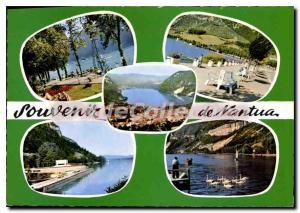 Postcard Old Nantua Ain the general view of Lake Avenue Beach Monument to Dep...