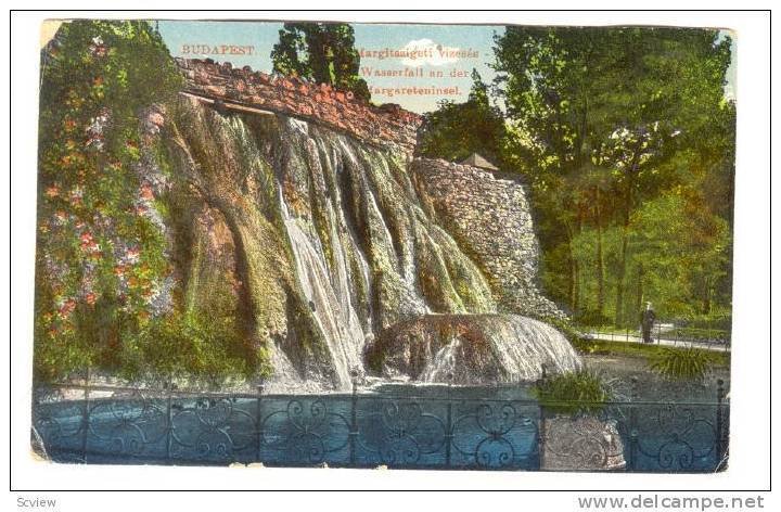 BUDAPEST, Margitszgeti vizeses Wasserfall an der, Margaretenimsel, Hungary, 0...