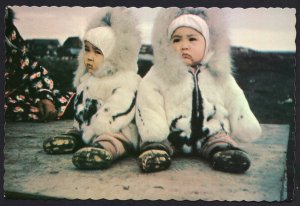 Alaska Eskimo Twins in the Arctic Region - Cont'l