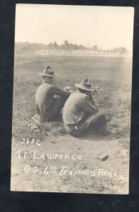 RPPC WWI ACTION COMPANY G 6th INFANTRY TRAINING REGIMENT REAL PHOTO POSTCARD