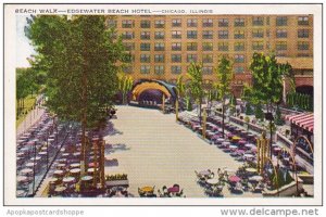 Illinois Chicago Beach Walk Edgewater Beach Hotel